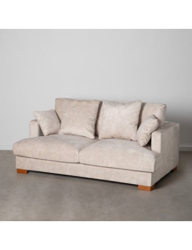 Sofá 2 Plazas Beige Tejido...