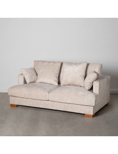 Sofá 2 Plazas Beige Tejido...