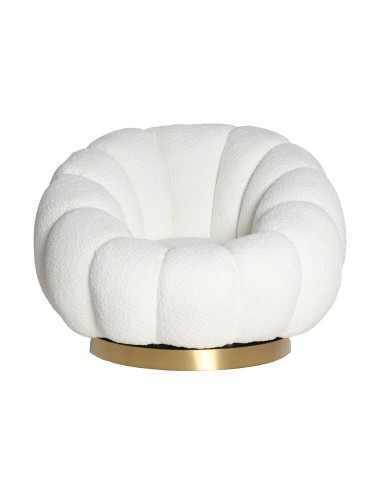 Sillón Giratorio Bouclé Crest