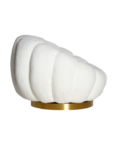 Sillón Giratorio Bouclé Crest