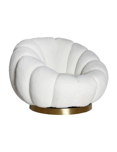 Sillón Giratorio Bouclé Crest