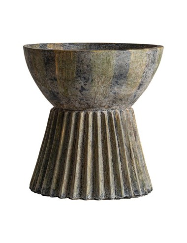 ÁNFORA PLISSÉ STONE