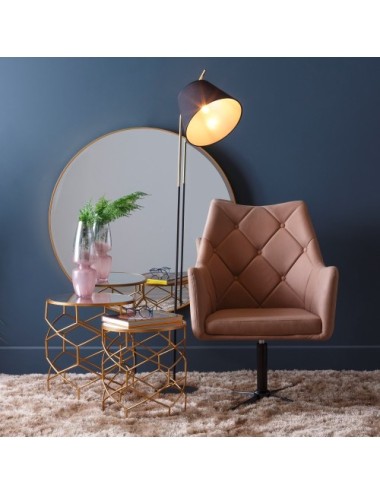 Espejo Oro Aluminio Cristal...