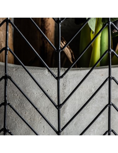 TINAJA J/2 PLISSÉ METAL